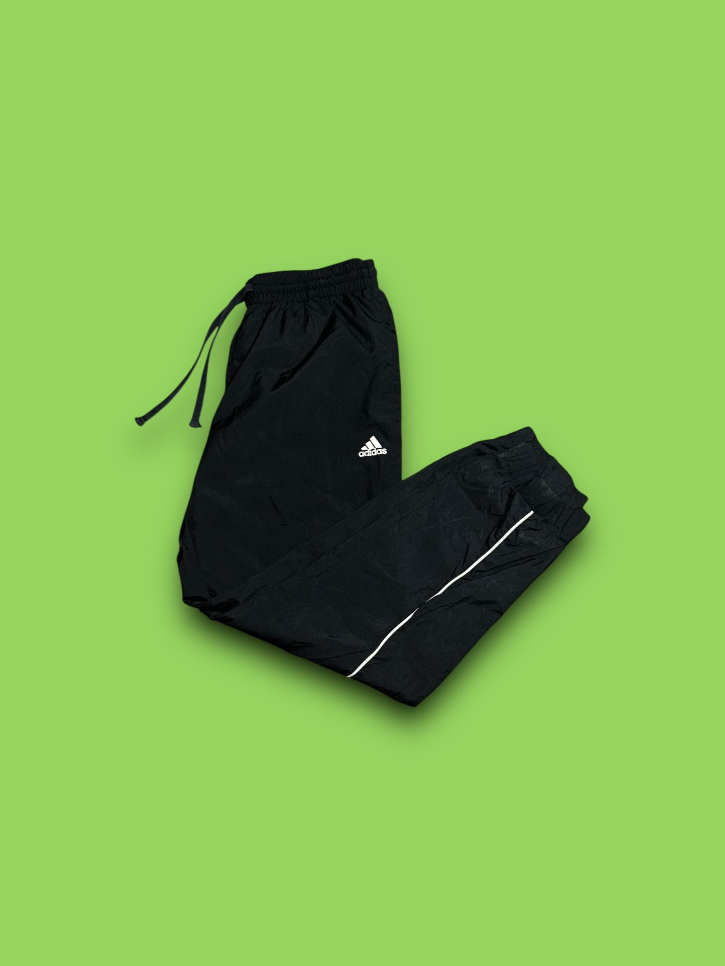 Vintage adidas tapered track pants black men’s XL