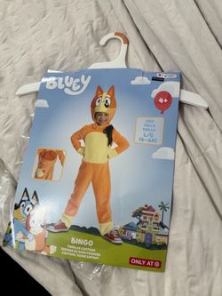 Bluey Bingo Toddler Costume Size L/G (4-6X)