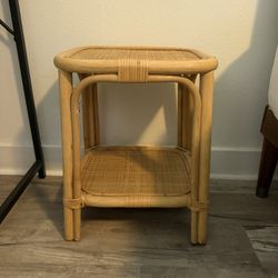 Rattan End Table