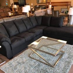 Darcy Black RAF Sectional /couch /Living room set