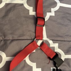 1 Pc Adjustable Dog Car Seat Belt Harness – Pet Travel Safety Accessory, Red