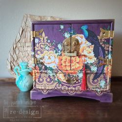 Chinoiserie Refinished Jewelry Chest Box