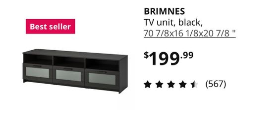 IKEA Brimness TV unit/ Entertainment center