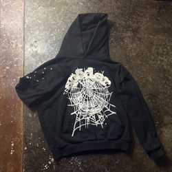 Black/White Sp5der Hoodie