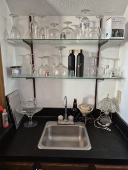 Tempered glass panels or shelves