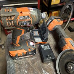 Ridgid Impact And grinder