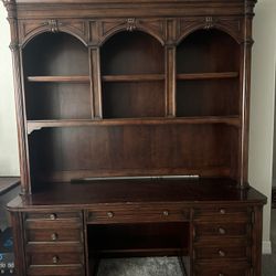 Dining Table And Large Office Desk , Mahogany Wood