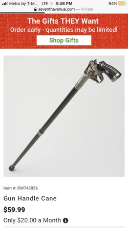 Gun handle cane