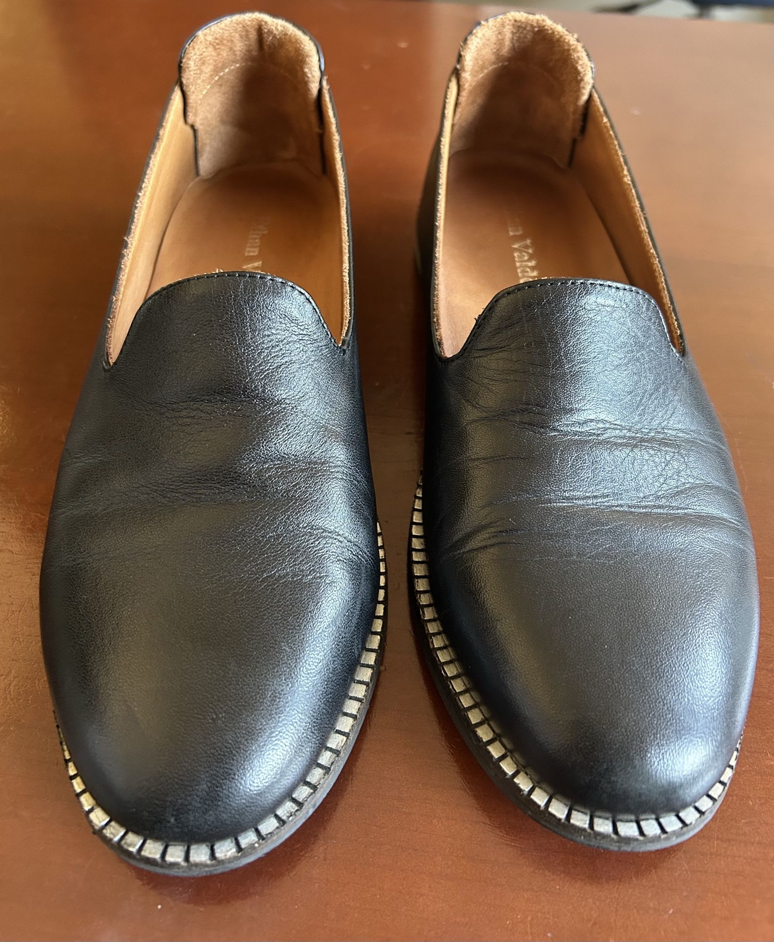 Ethan Valdes Istanbul Black Leather Women's Loafer Size 39