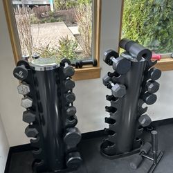 Dumbbell Weights And Rack