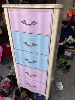 Tall 5-Drawer French Provincial Dresser