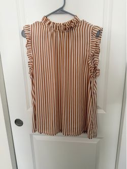 Ann Taylor tan stripes