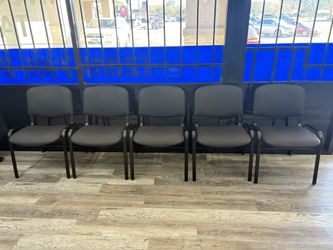 Stackable Black Reception Chairs (5ct)