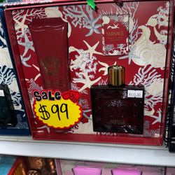 Versace Eros Flame Gift Set De Perfumes Para Hombres Regalos Para Hombres 