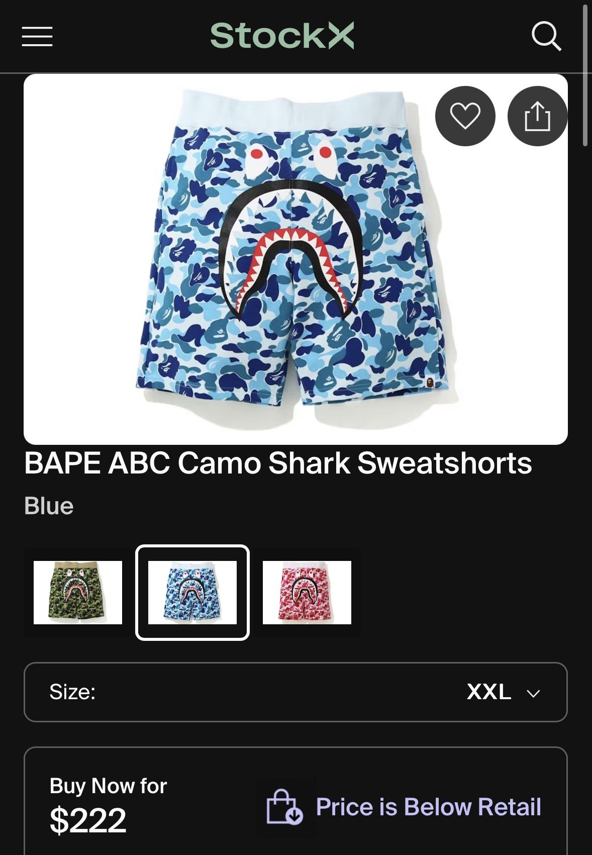 Bape Shorts (blue/camo)
