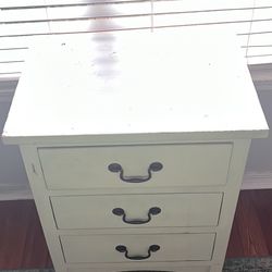 White Table Dresser