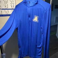 Blue Auburndale High School Quarter Zip – Size Large, Long Sleeve