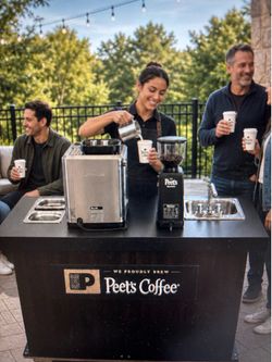 Coffee Espresso Collapsible Cart Kiosk Mobile