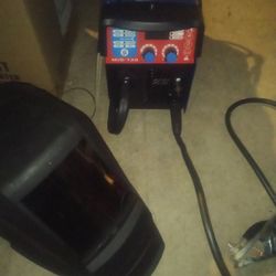 New Kobalt Helmet And Vevor 135 Mig Tig Stick Combo Machine And 4lb Electrodes Gloves