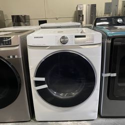 Samsung - 7.5 Cu. Ft. Smart Electric Dryer With Steam Sanitize+ In White