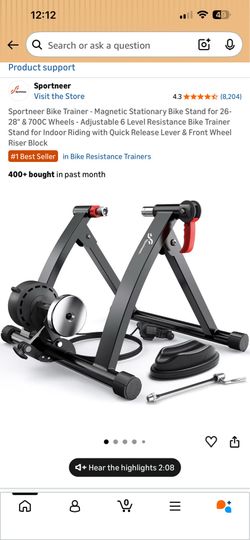 SPORTNEER BIKE TRAINER (read description)