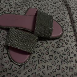 Pink Sparkly Sandals 