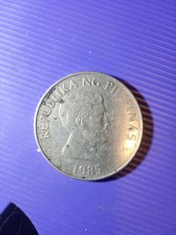 1985 1 piso pilipinas coin