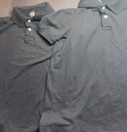 2 pack black polo shirt