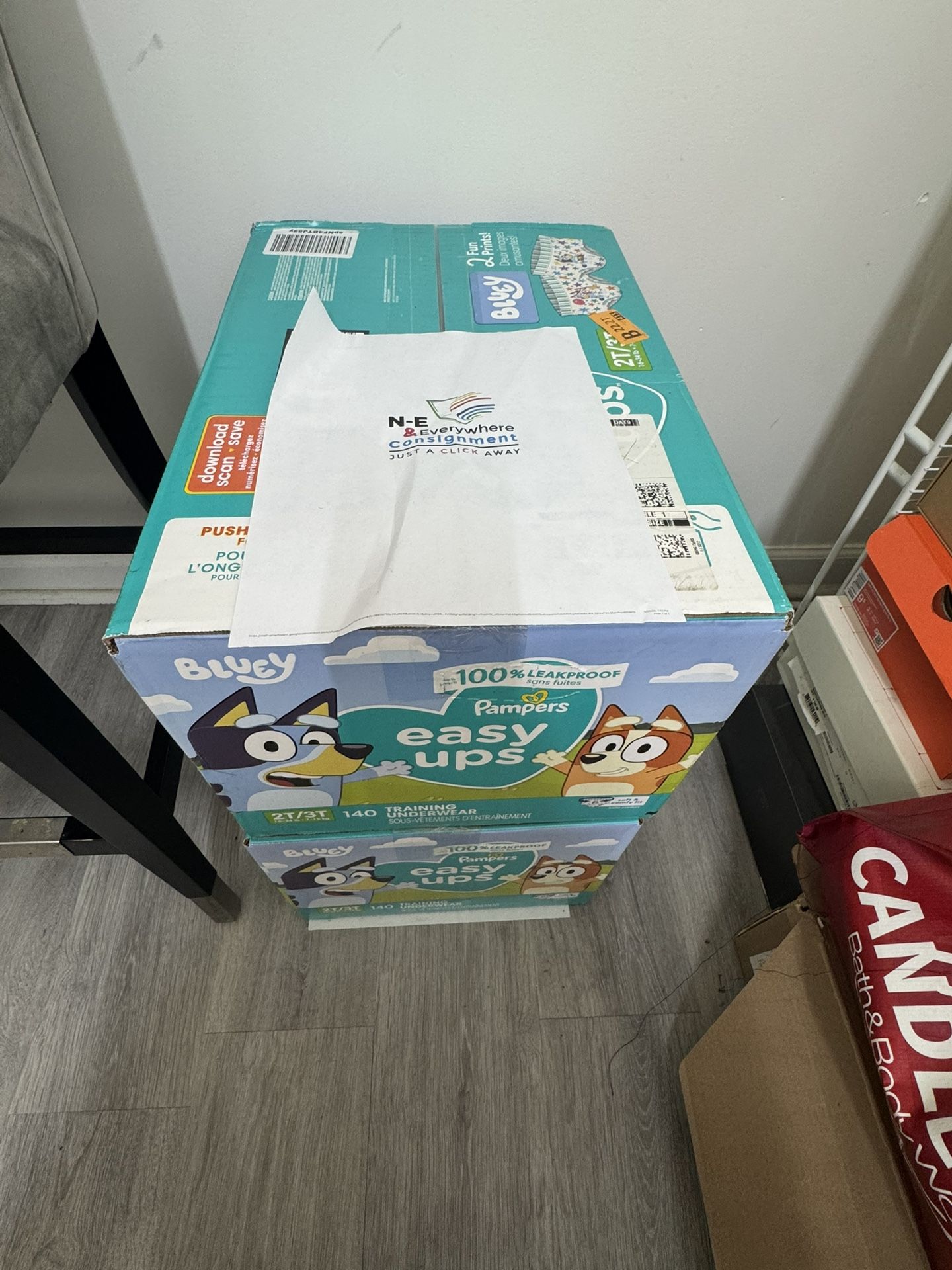 Brand New Never Opened Pampers Training Pants - Easy Ups Boys & Girls Bluey - Size 2T-3T, 140 Count, Children's Potty Underwear