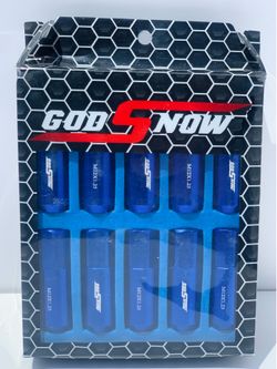 20 Pcs Open End Blue GODSNOW M12x1.25 High Performance Aluminum Racing Lug Nuts