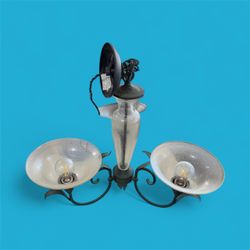 Vintage Ceiling, Three Light Fixture