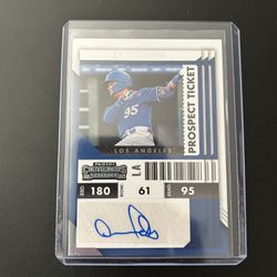 Dodgers Andy Pages RC Autographed Baseball Card