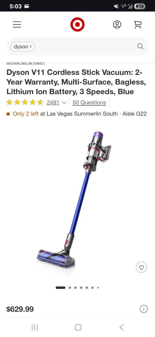 Dyson V11 TORQUE CORDLESS