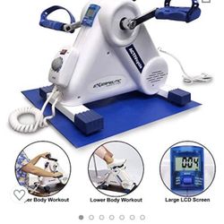 Exerpeutic Motorized Leg and Arm Pedal Exerciser Mini Exercise Bike 
