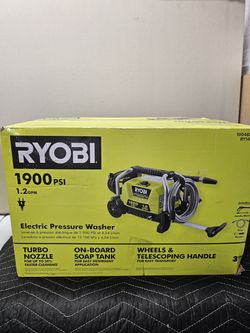 RYOBI
1900 PSI 1.2 GPM Cold Water Wheeled Corded Electric Pressure Washer