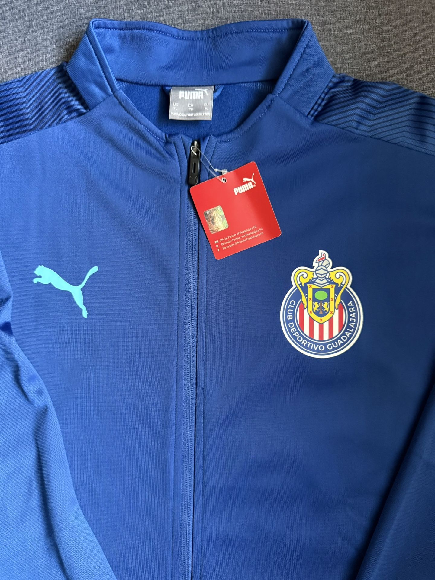 PUMA MEN'S CHIVAS TRAINING JACKET-BLUE