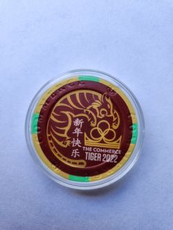 Year of the Tiger Commerce Casino $5 Collectible Chip #0606