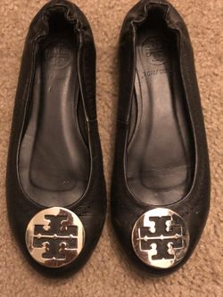 Tory Burch revo ballet flat rep li ca fits 6-6 1/2 Preowned