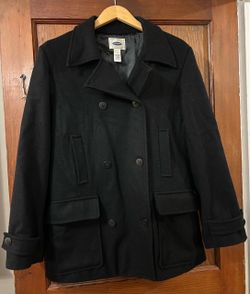 Old Navy: Black Pea Coat, Size: Large