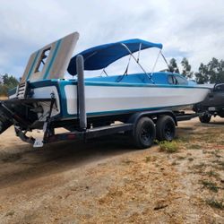 1978 Sleekcraft Daycruiser Stern Drive Trade Boat Fishing Dirt Bike Trailer Quad Crf Yzf Yz Cr 450 250 Ranger Tacoma Pop Up Camping 