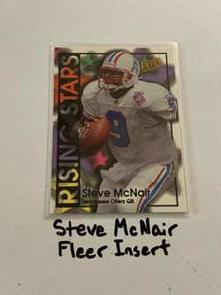 Steve McNair Tennessee Oilers All-Pro QB Fleer Short Print Insert Card.