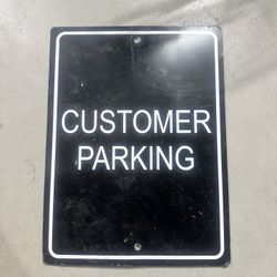 Customer Parking Sign – 24x18 Inch Heavy-Duty Aluminum Business Parking Lot Sign