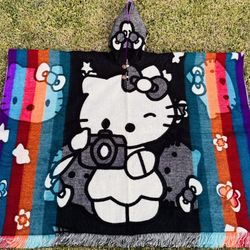Adult Size Hello Kitty Poncho, One Size