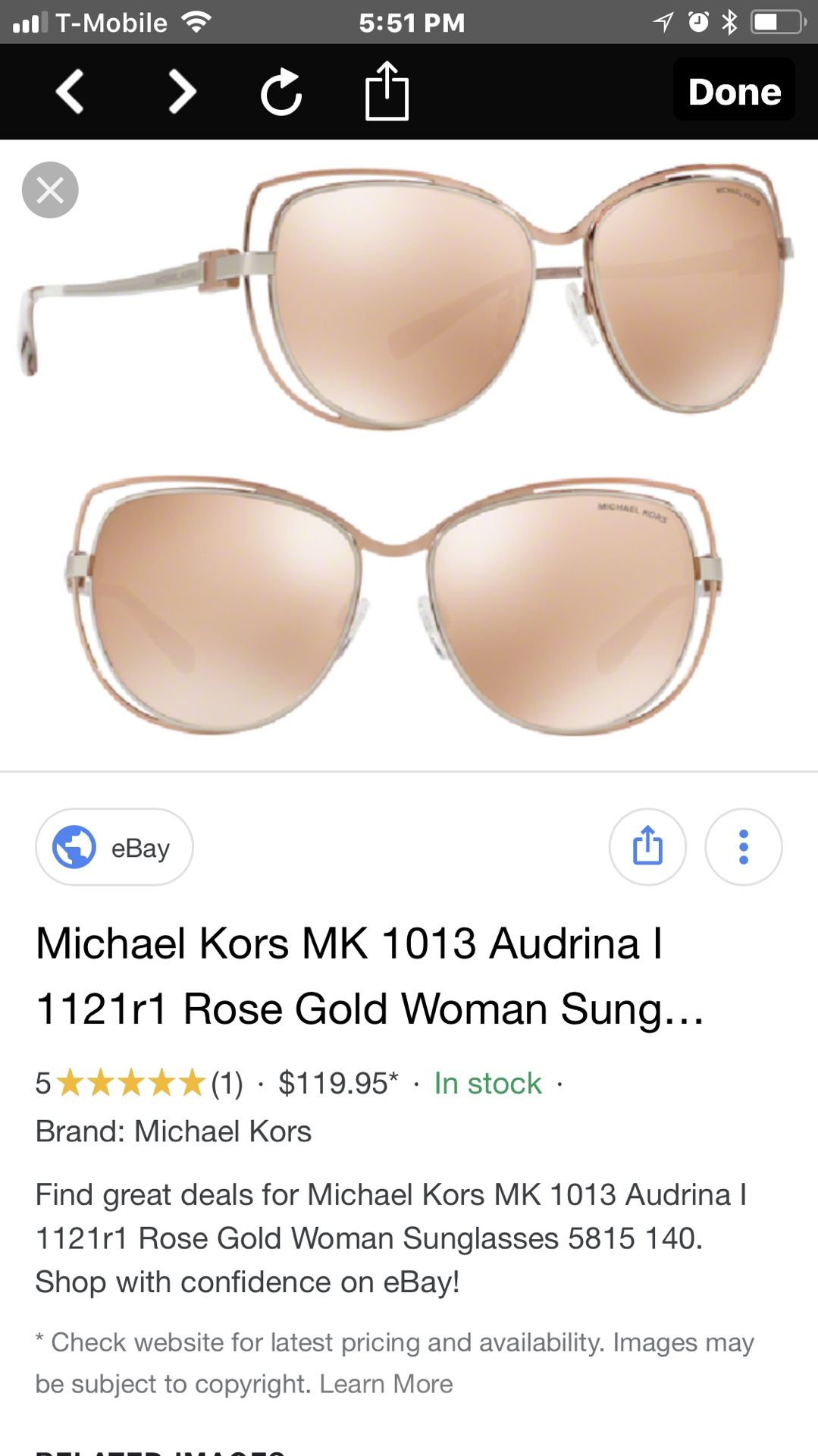 MK glasses new