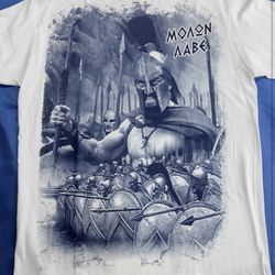 Unisex Made In Greece Greek Leonidas Size XL T-Shirt Imported From Greece 
