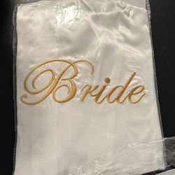 Bridal Robe And Slippers Set 