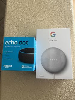 New In Box Echo Dot & Nest Mini Make An Offer