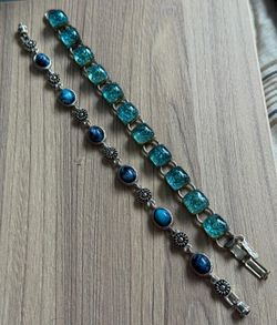 Pulseras stainlend diferentes modelos piedras joyería antigua cada uno