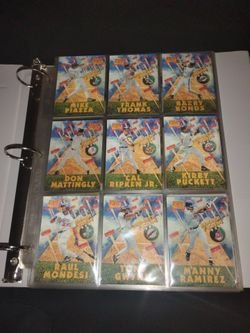 Over 125 Sports Cards in Beautiful Binder (Baseball, Basketball & Football)