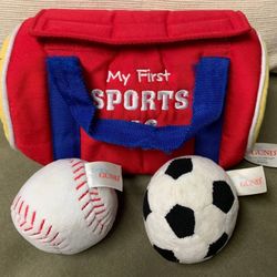 ⚾️⚽️ Kids ”My First Sports Bag”, Velcro, Baseball, Soccer Ball (new)